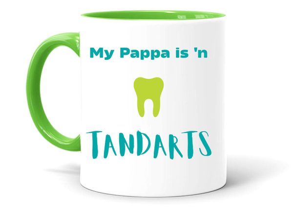 Floss Mug My pappa is 'n tandarts